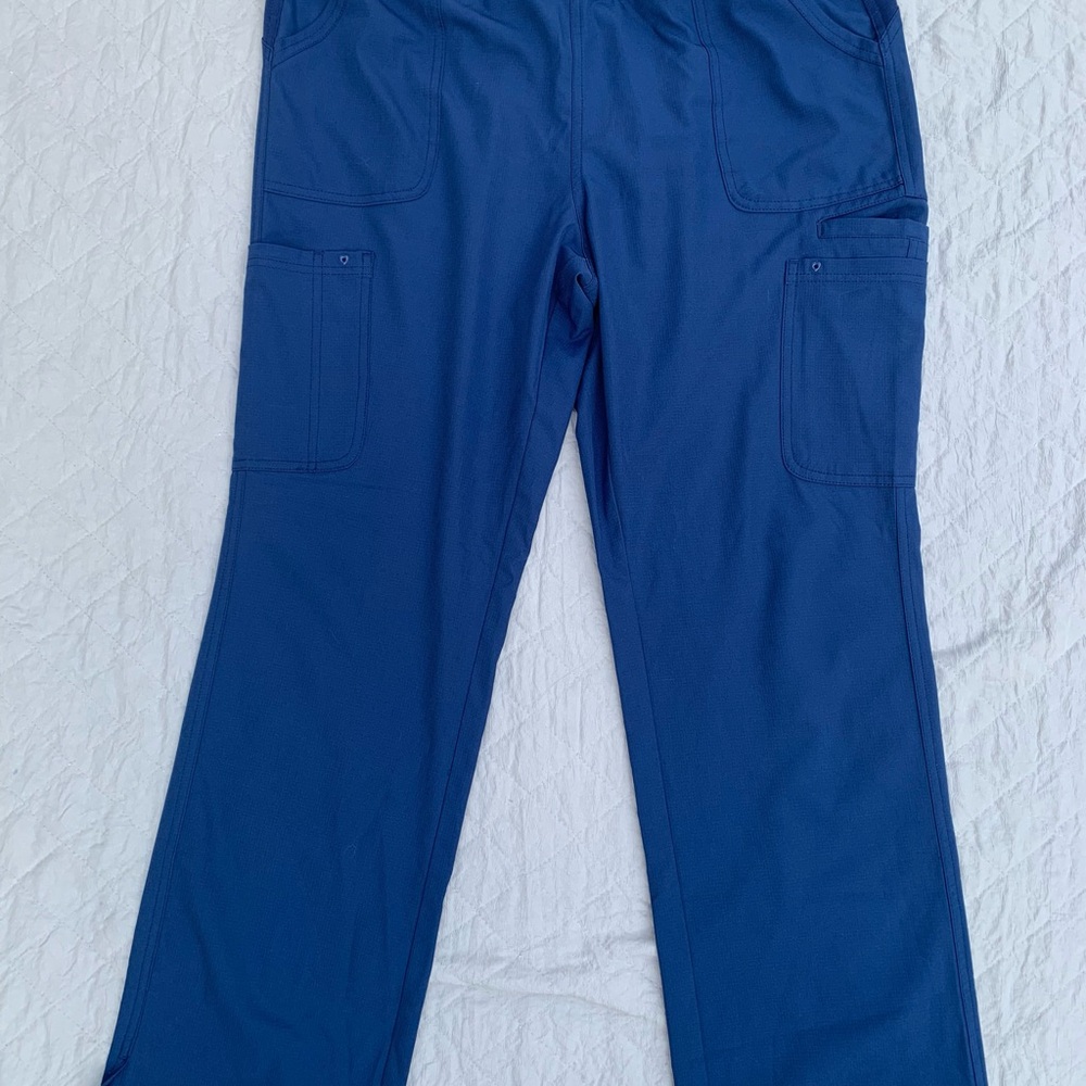 Heartsoul Navy Blue Cargo Low-Rise Scrub Pants - Picture 6 of 9